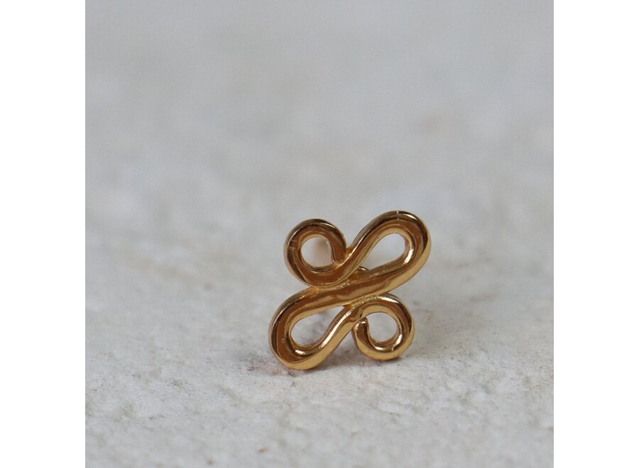 Lotus Gold Meisjes Oorbel