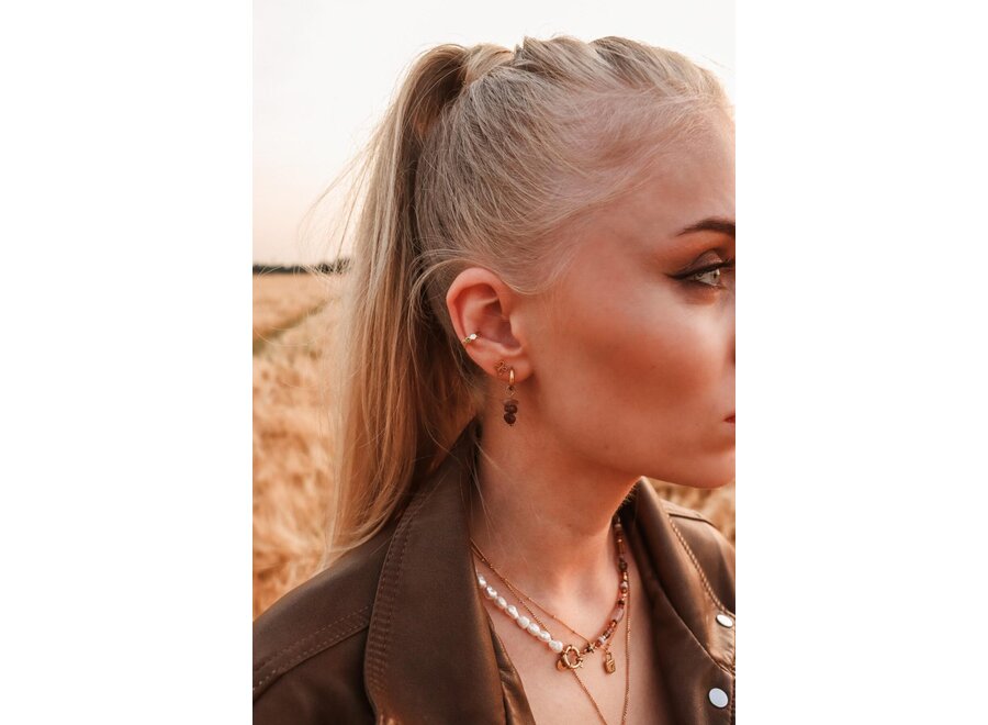 Lotus Gold Meisjes Oorbel