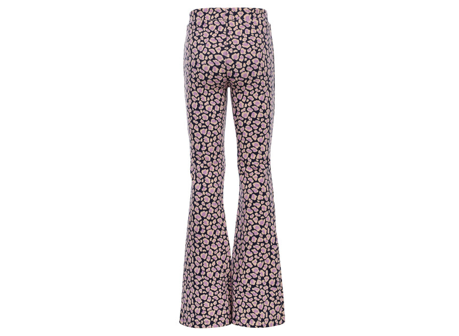 Little Jacquard Pants  Blue leopard Meisjes Broek