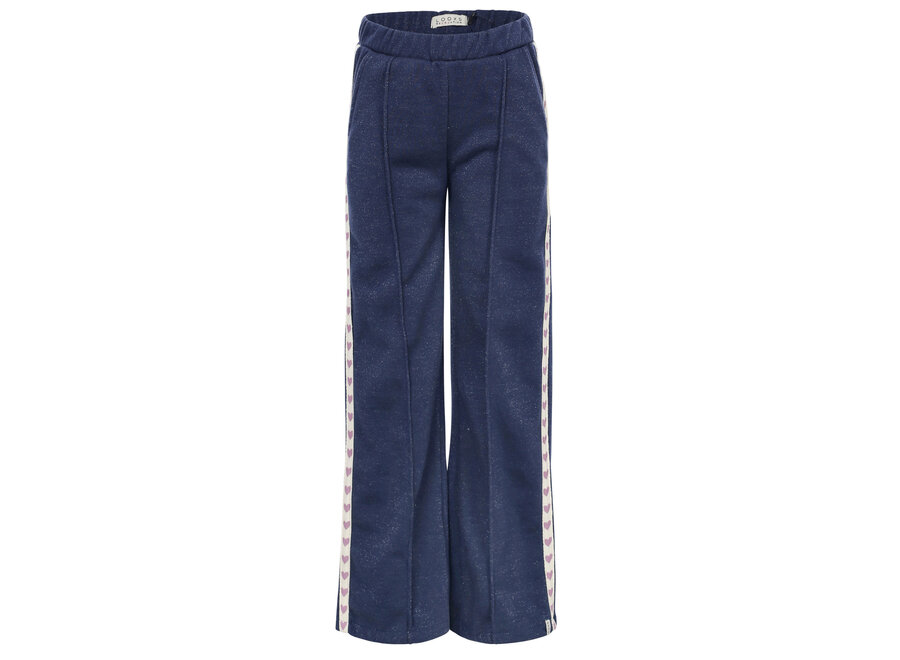 Little Lurex Sweat Pants Dark blue Meisjes Broek