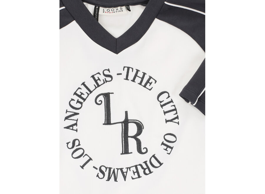 10sixteen V-Neck T-shirt White salt Meisjes T-shirt