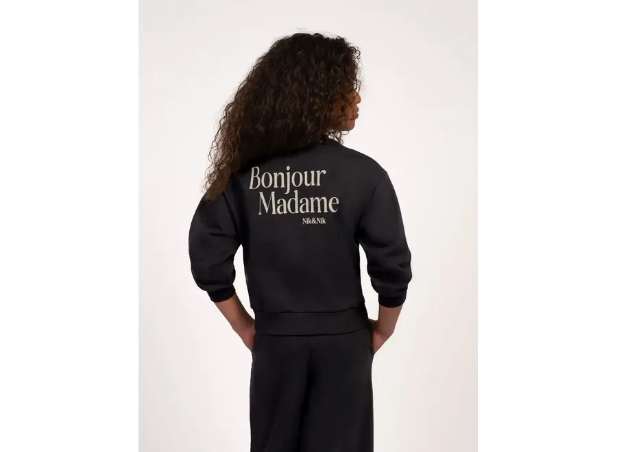 Aila Sweatshirt Black Meisjes Trui