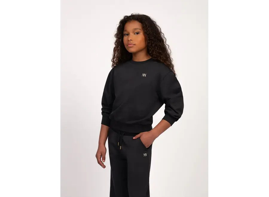 Aila Sweatshirt Black Meisjes Trui