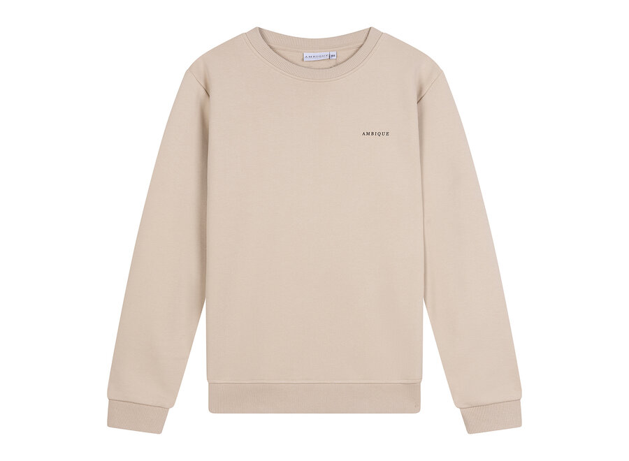 Kris Crew Neck  Sand Jongens Sweater