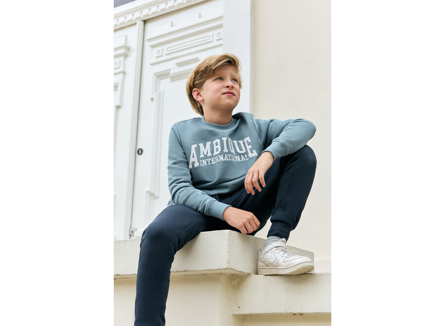 Ivan Sweater AMK1033 124 Blue Marine Jongens Trui