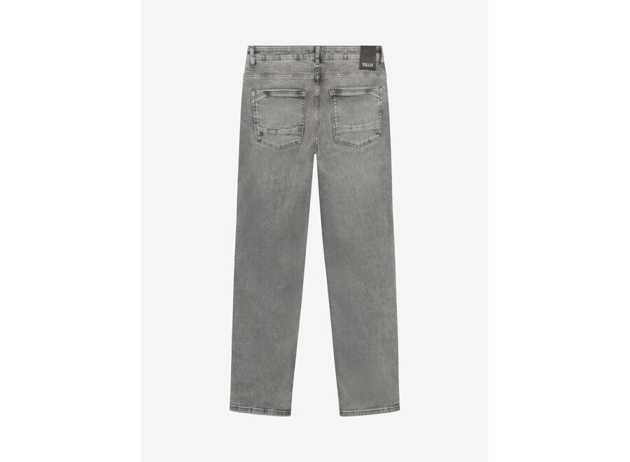 2615 Straght Wide Fit Jeans Used Grey Denim Jongens Jeans