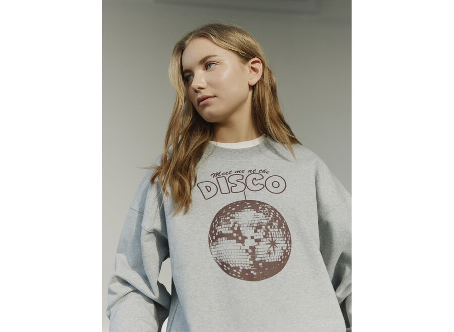 Elisy Sweatshirt  Grey Melange Meisjes Trui