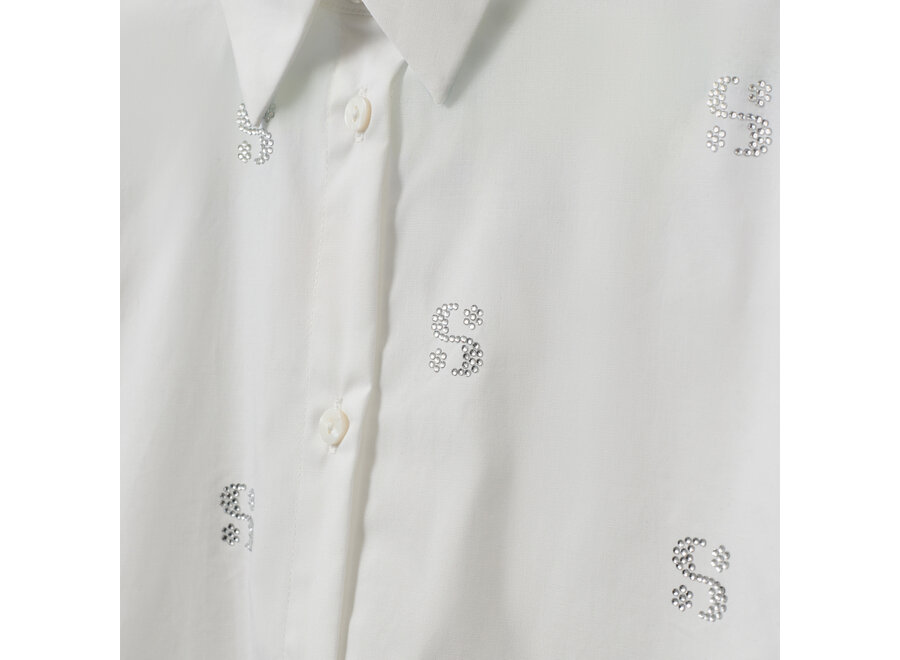 Ellidasy Shirt  Brilliant White Meisjes Blouse