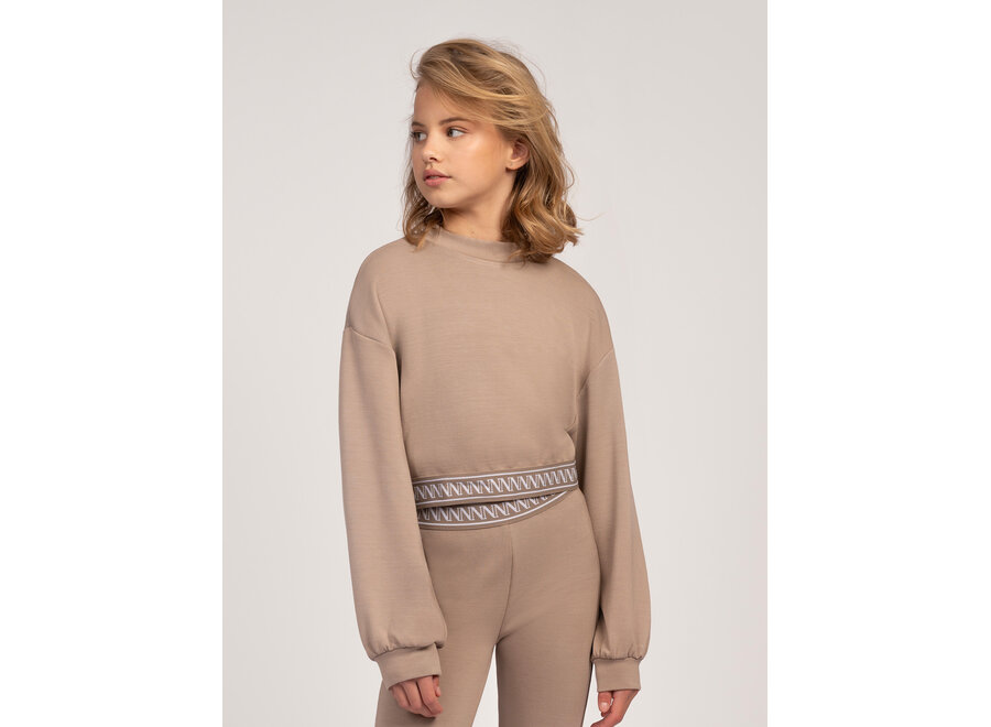 Jena Sweatshirt  Mexican Sand Meisjes Trui