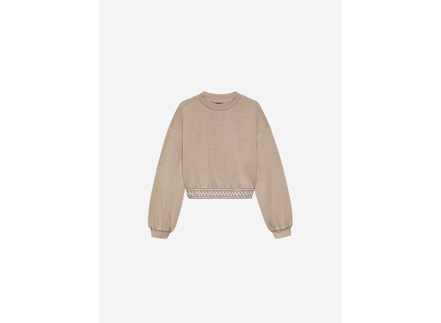 Jena Sweatshirt  Mexican Sand Meisjes Trui