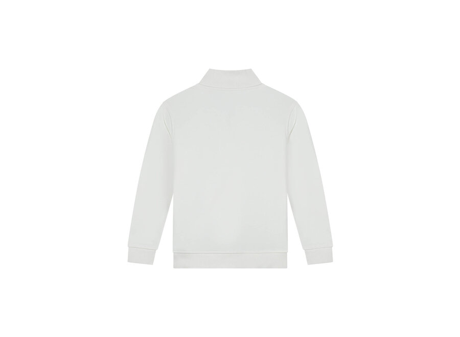 Malelions Junior Turtle Half Zip Sweater   Off- White Jongens Trui