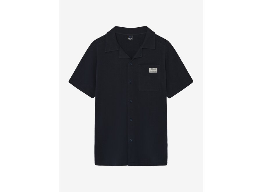 Shirt Shortsleeve Structure  Dark Navy Jongens T-shirt