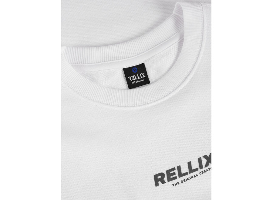 Oversized T-Shirt Rellix Print White Jongens T-shirt