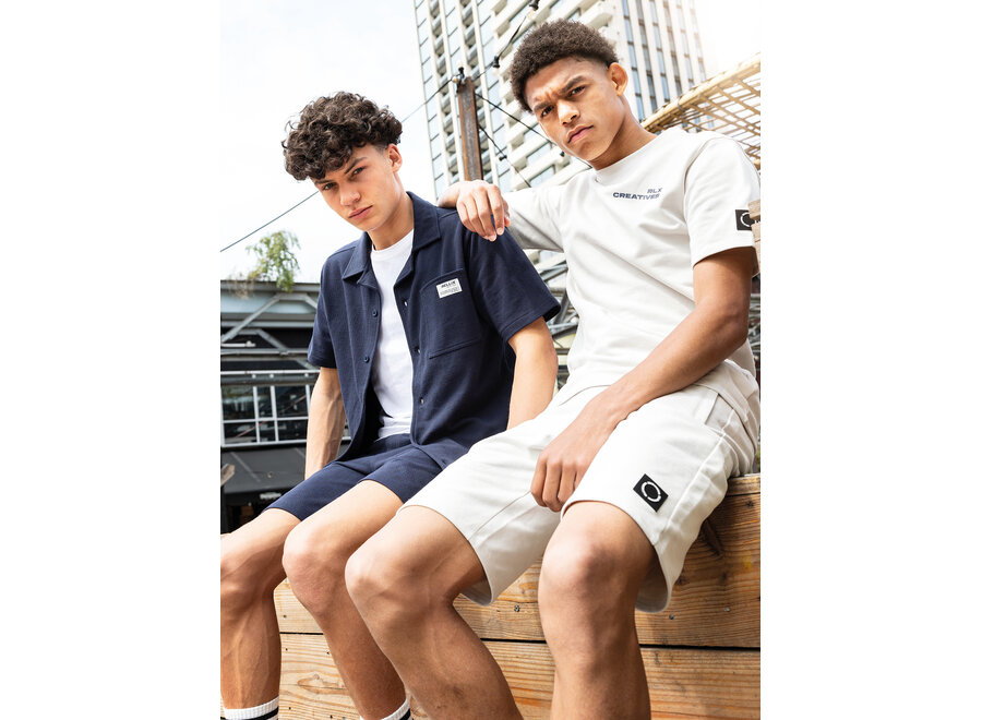 Jog Short Rellix Basic Zip  Grey Jongens korte Broek