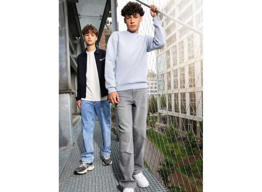 2813 Loose Wide Fit Jeans  Blue Jongens Jeans