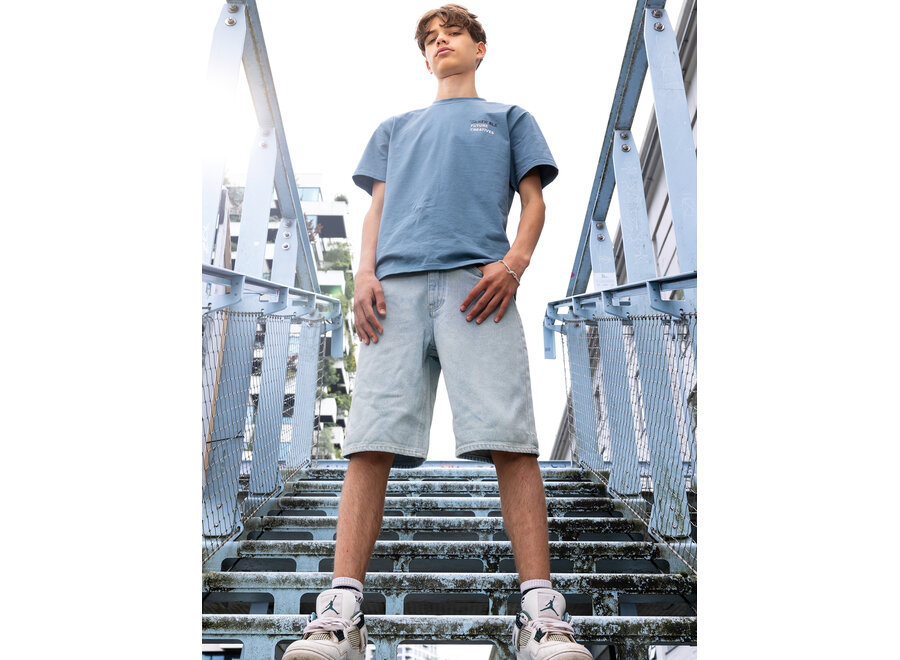 Denim Short Skater  Blue Jongens Jeans