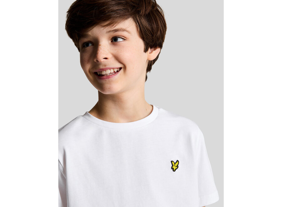 Plain T-shirt White Jongens T-shirt