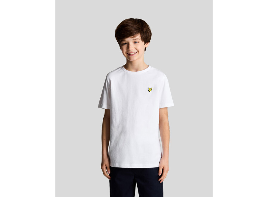 Plain T-shirt White Jongens T-shirt