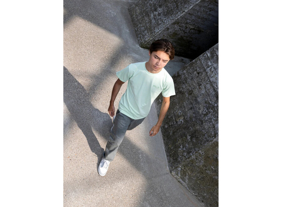 T-Shirt RLX Backprint Washed  Green Jongens T-shirt