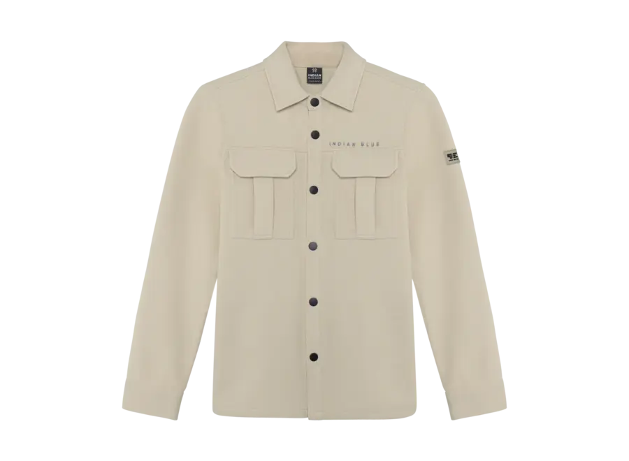 Shirt Jacket Twill Stretch  Sand Jongens Vest