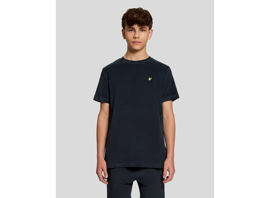Towelling T-shirt Dark Navy Jongens T-shirt