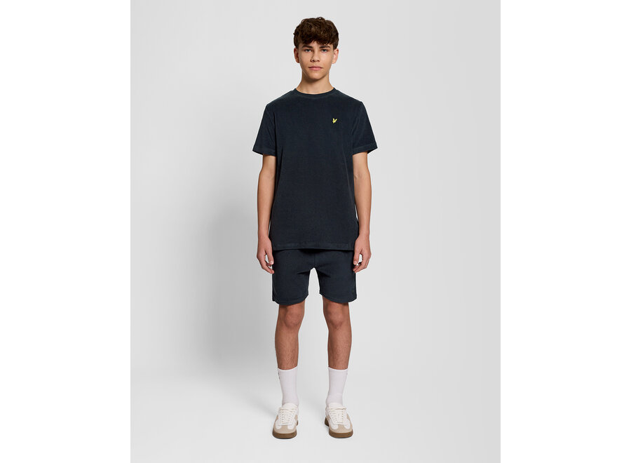 Towelling T-shirt Dark Navy Jongens T-shirt