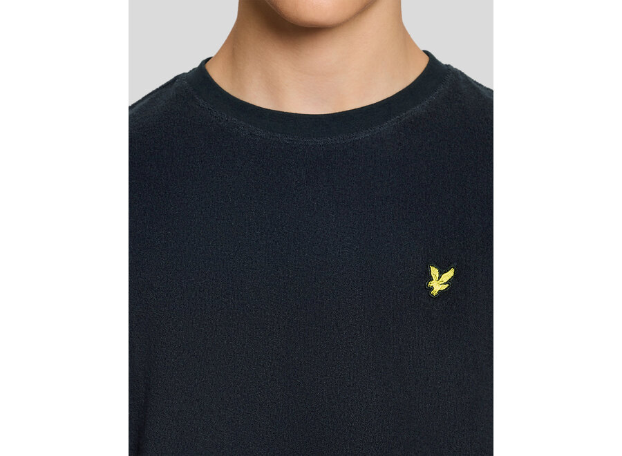 Towelling T-shirt Dark Navy Jongens T-shirt