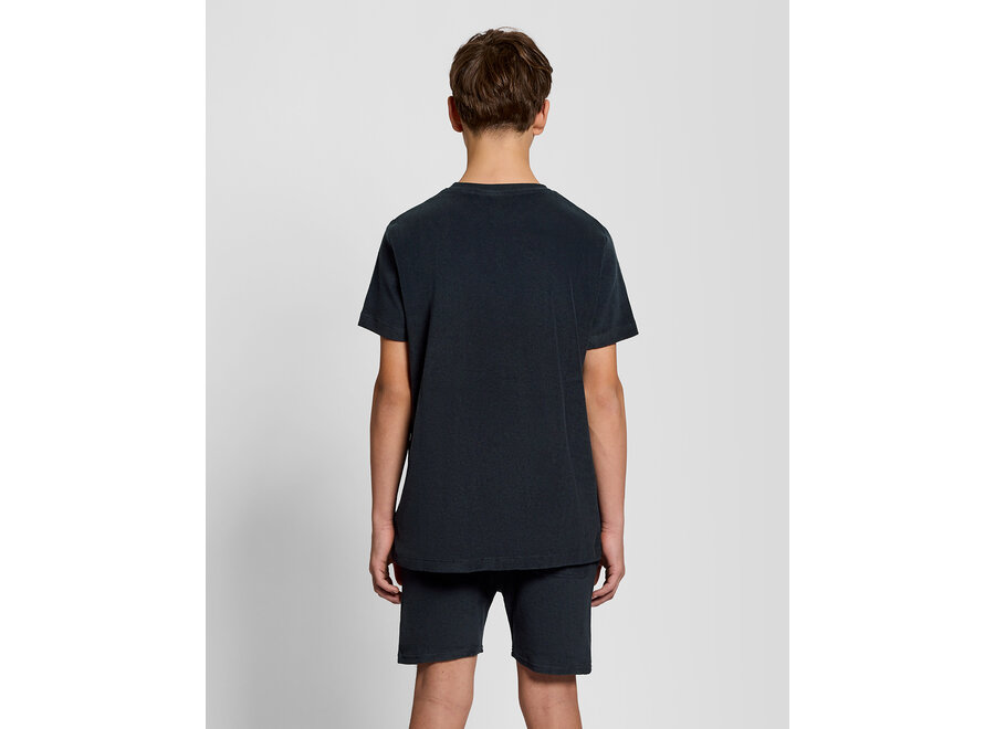 Towelling T-shirt Dark Navy Jongens T-shirt