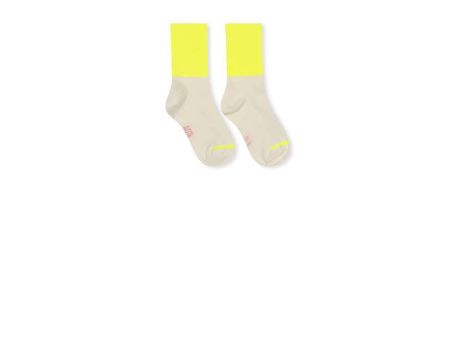 kit socks  - fluo yellow Meisjes Sokken