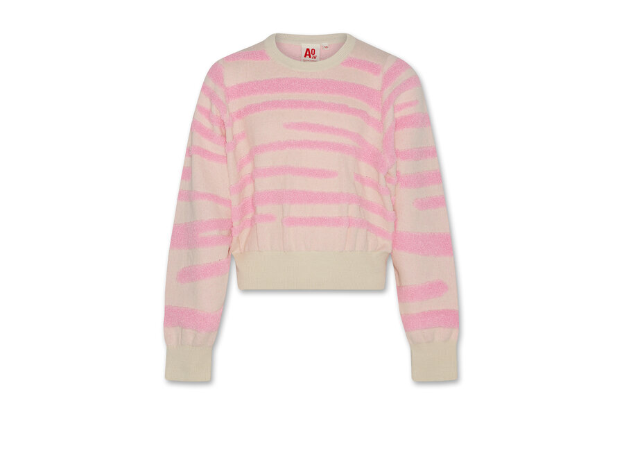 jess c-neck degrade  - fluo pink Meisjes Trui