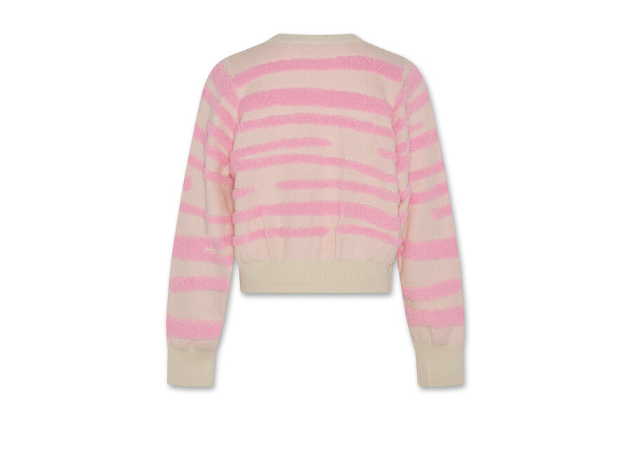 jess c-neck degrade  - fluo pink Meisjes Trui