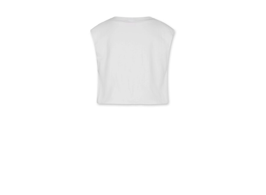 elle t-shirt pearls OL   - white Meisjes T-shirt