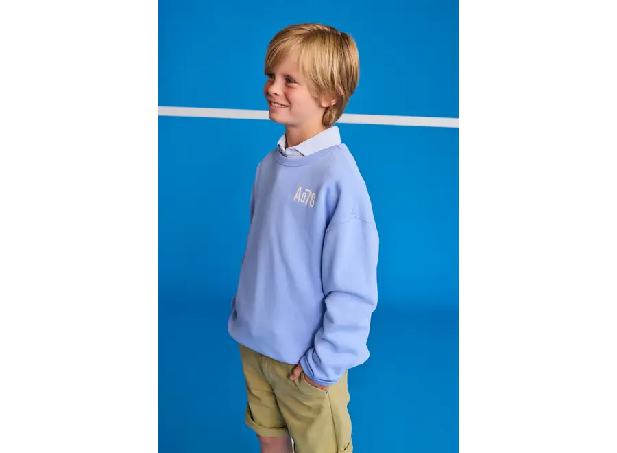 oscar sweater three SW   - vista blue Jongens Trui