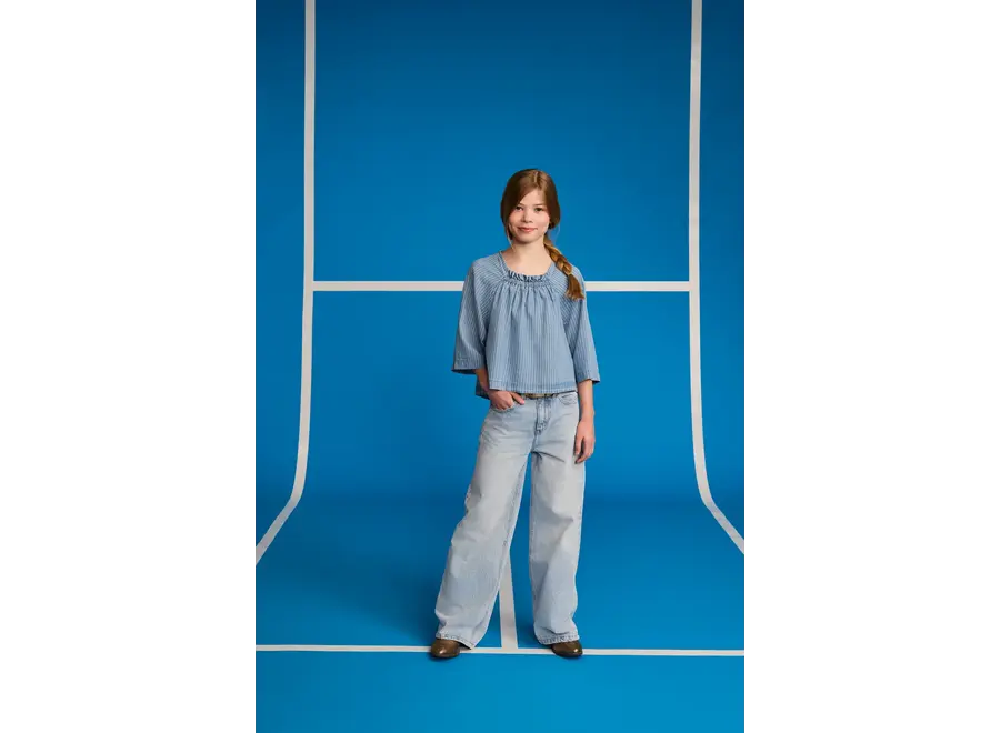 ada shirt stripe   - wash middle Meisjes Blouse