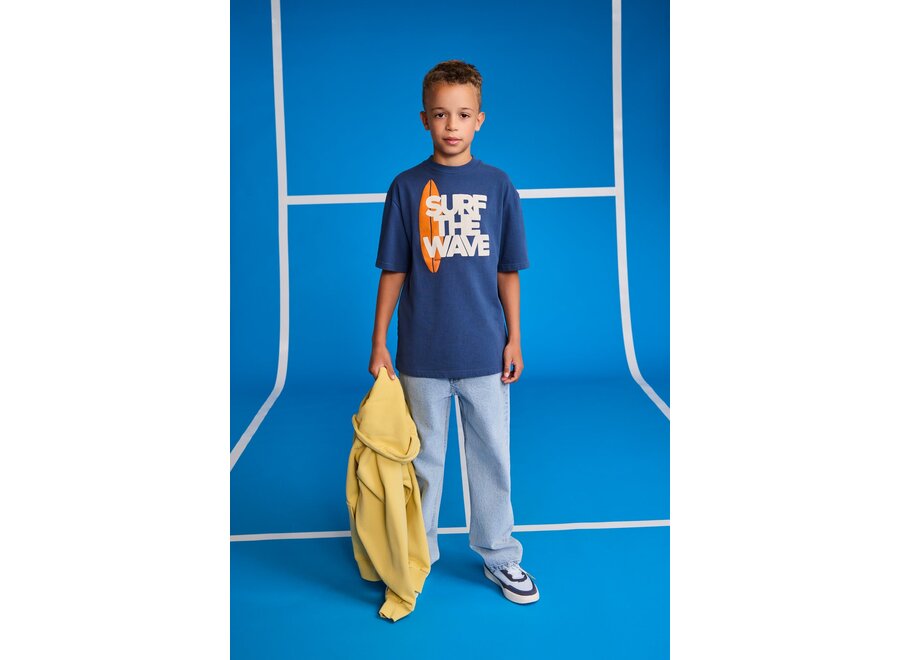 richmond t-shirt surf   - stone blue Jongens T-shirt