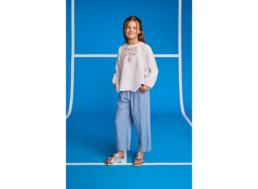 asa pants stripe  - wash middle Meisjes Broek
