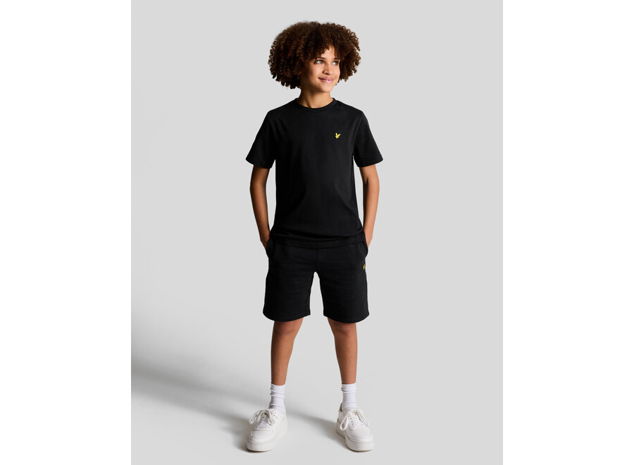 Plain T-shirt Jet Black Jongens T-shirt