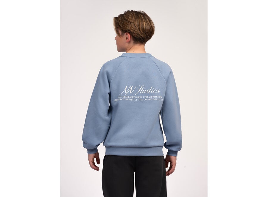 Phoenix Oversized Sweatshirt  Steel Blue  Jongens Trui