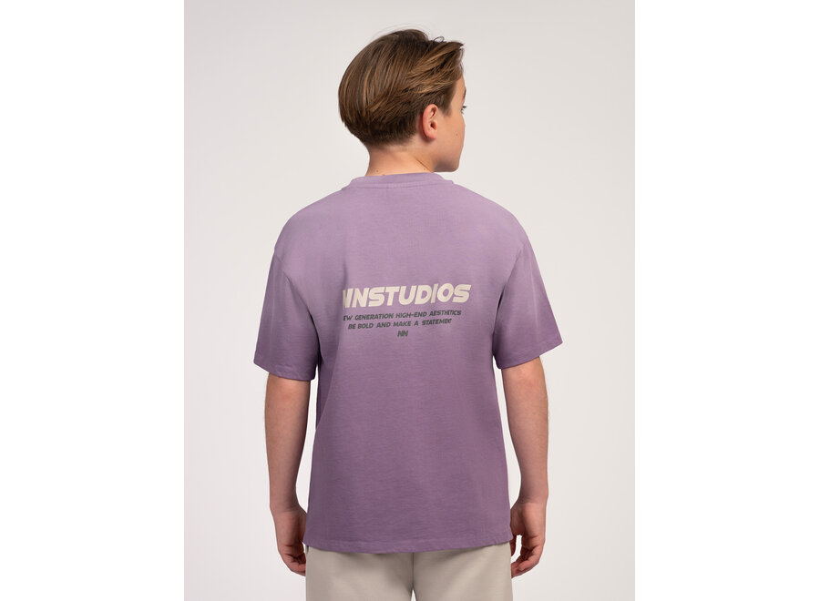 Orlando Oversized T-shirt  Purple Plum Jongens T-shirt