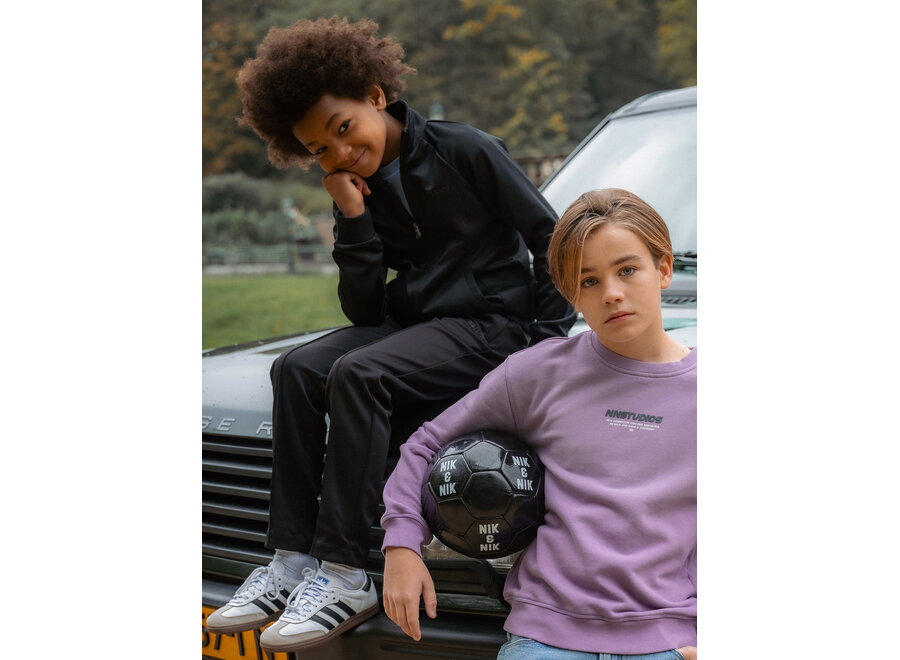 Boston Sweatshirt   Purple Plum Jongens Trui