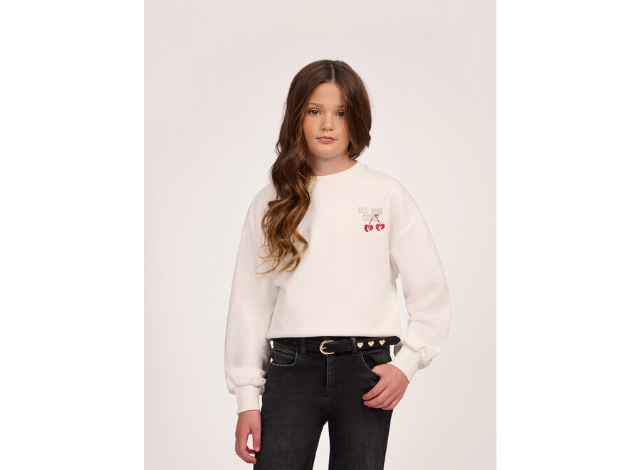 Cheri Sweatshirt  Off White Meisjes Trui