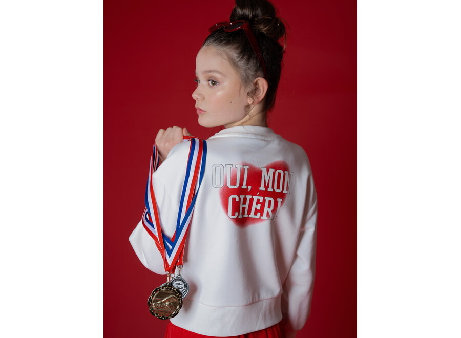 Cheri Sweatshirt  Off White Meisjes Trui