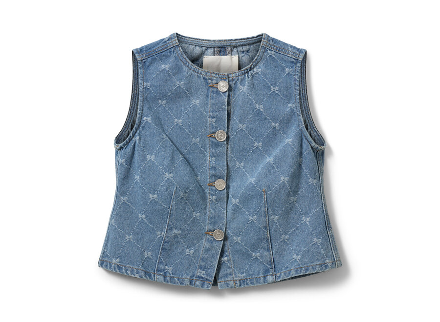 CarlaSY Vest  Denim blue Meisjes Vest