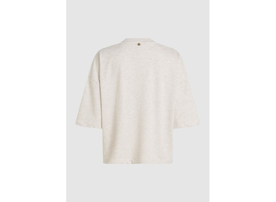 Girls Rane Top  Beige Melange Meisjes Top