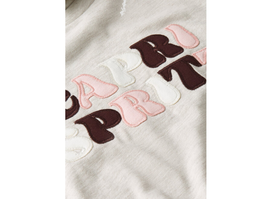 Girls Rane Top  Beige Melange Meisjes Top