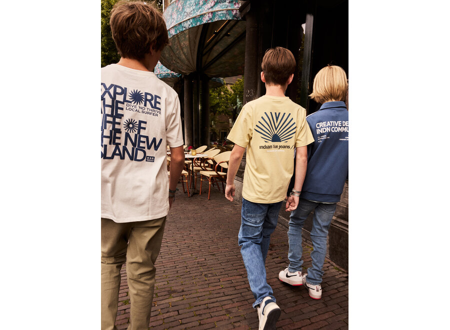 Loose Fit T-shirt Indian  Yellow Jongens T-shirt