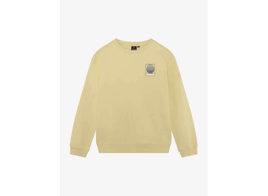 Loose Fit Sweater Backprint  Yellow Jongens Trui