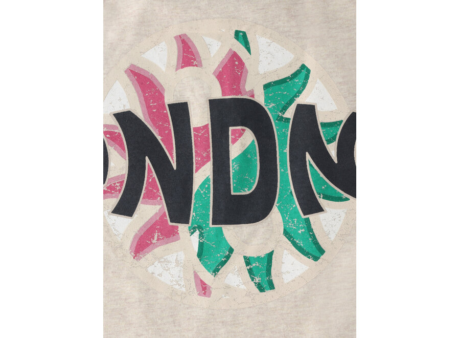 T-shirt Cropped Back Artwork  Sand Meisjes  T-shirt