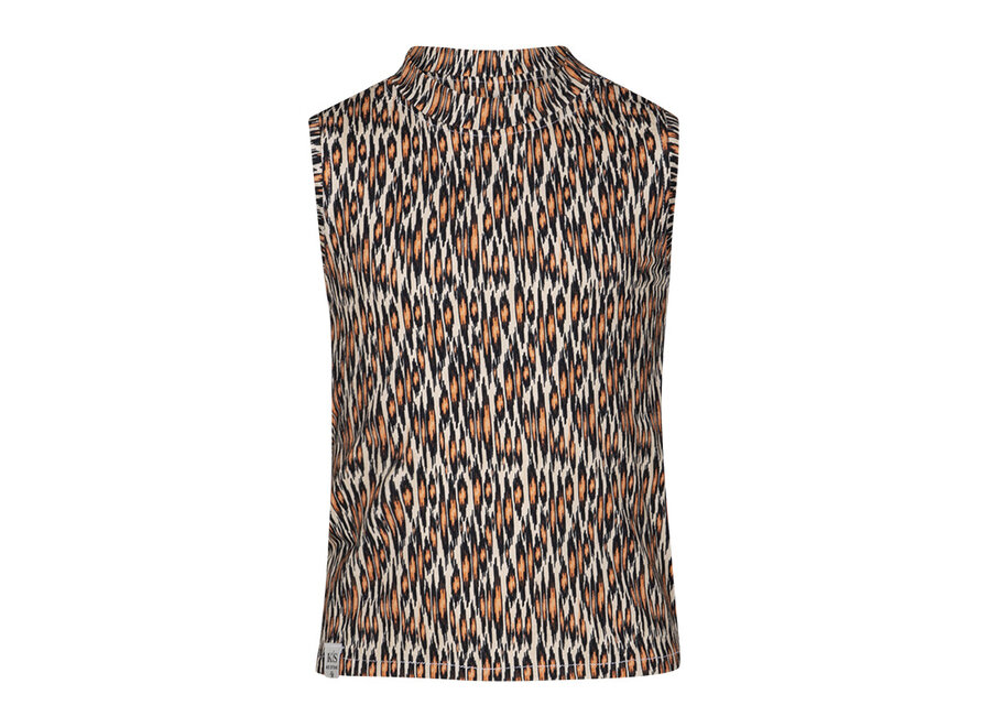 Stefani  Retro Animal Meisjes Top