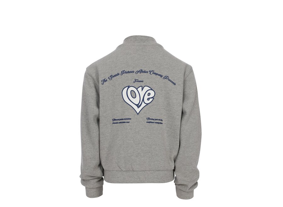 Sweat Grey melee Meisjes Sweater